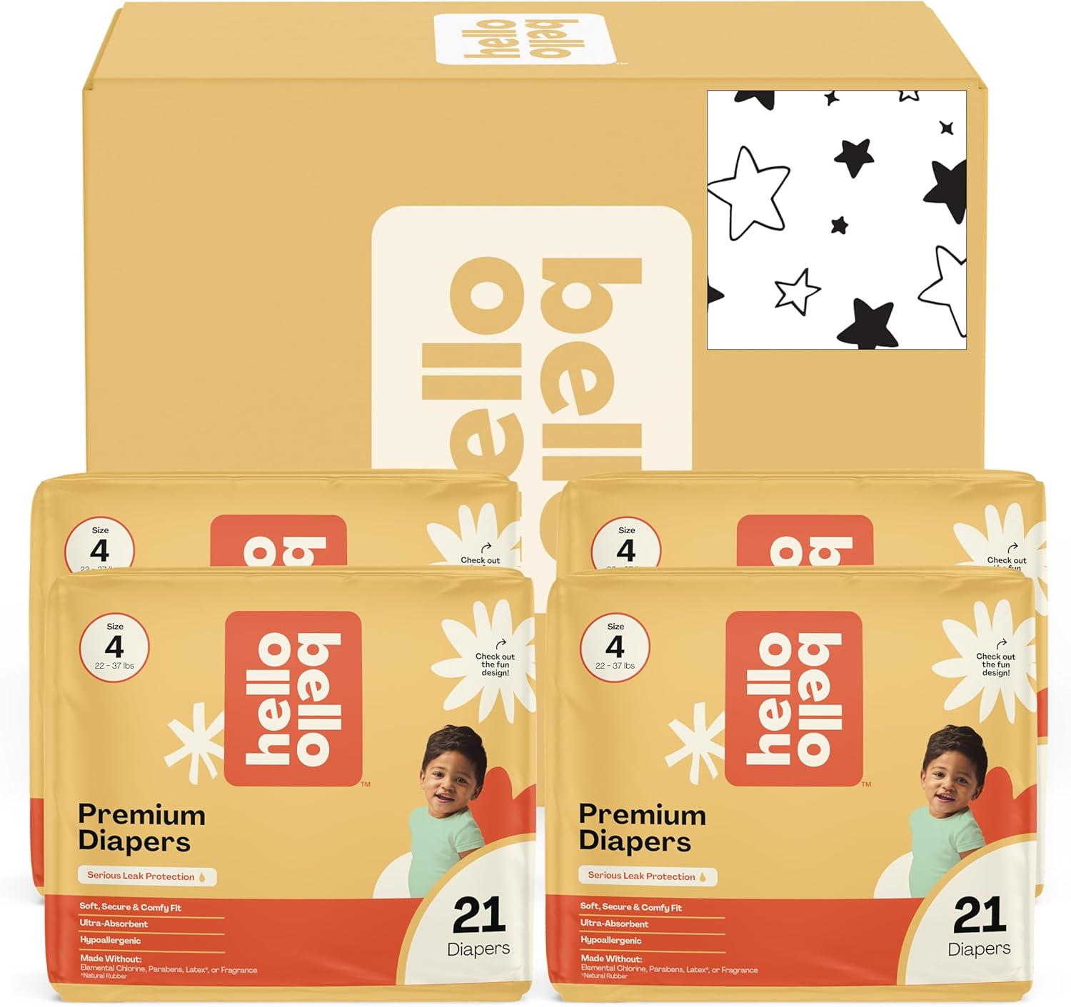 Hello Bello Diapers Size 4 Superstars 84-count