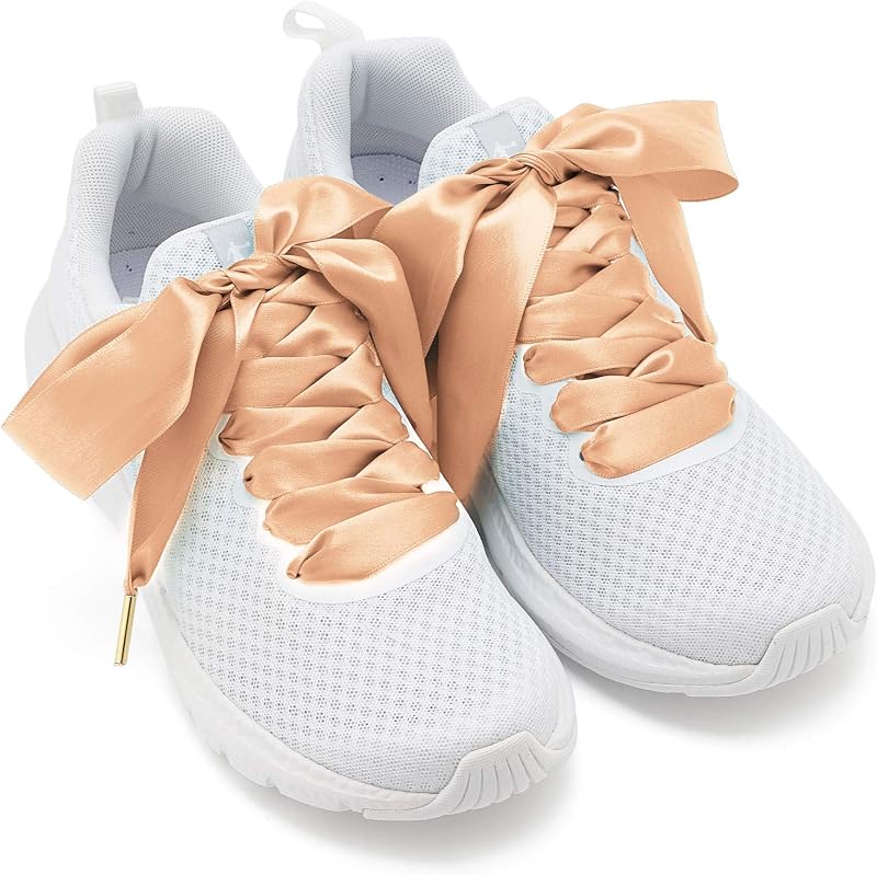 Women Fashion Satin Ribbon Shoelaces Ideal for Converse Nike Addidas Puma
