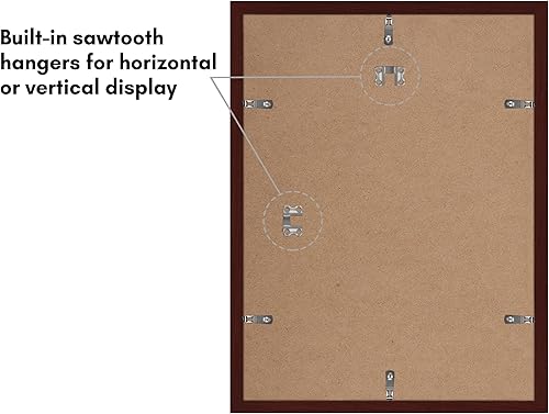 Vista 554 de Americanflat Portarretratos de 8 x 12 pulgadas con plexiglás pulido, juego de 2 portarretratos de 6 x 8 pulgadas con paspartú o para fotos de 8 x 12