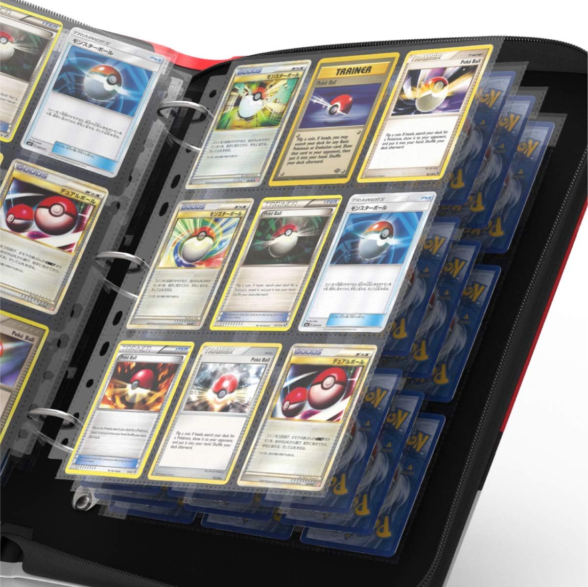 9-Pocket Trading Card Sleeves Fit 900 Cards, 50 Count Binder Sheets for Baseball Sports Cards YuGiOh, Coupons Storage Book 450 Pockets