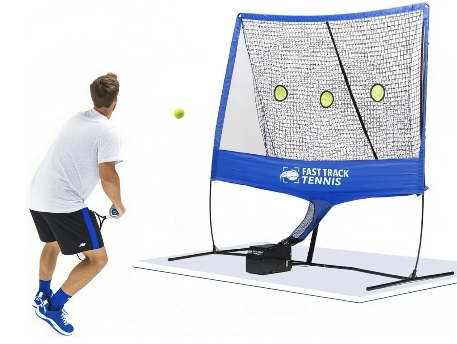 Fast Track Feedback System, Patented GEN2 Tennis Ball Machine for Practice 20 Feeds per min, Portable Tennis Machine with iOS Performance Tracking