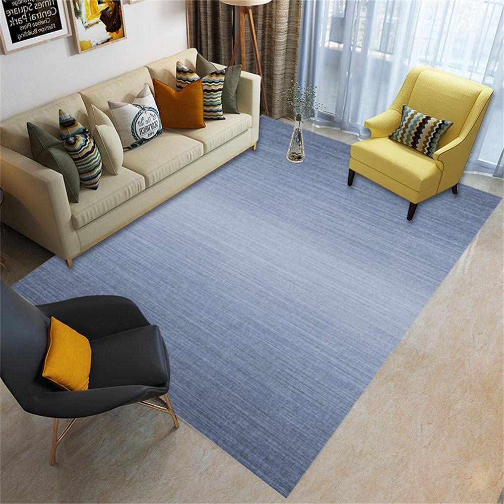 Tapis bleu 120x160cm pour chambre de fille et grand salon moderne