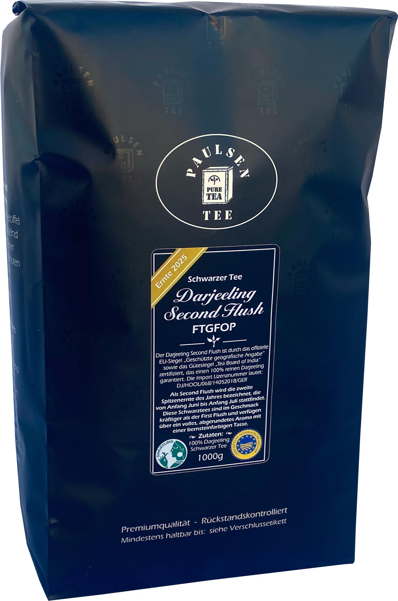 Paulsen - Darjeeling Second Flush FTGFOP - Ernte 2025-1000g