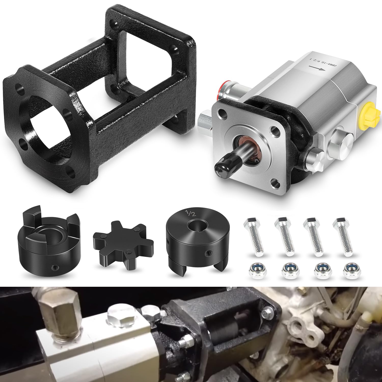 Kit fendeuse de bûches avec pompe et support pour moteur 1,9 cm Huskee Speeco