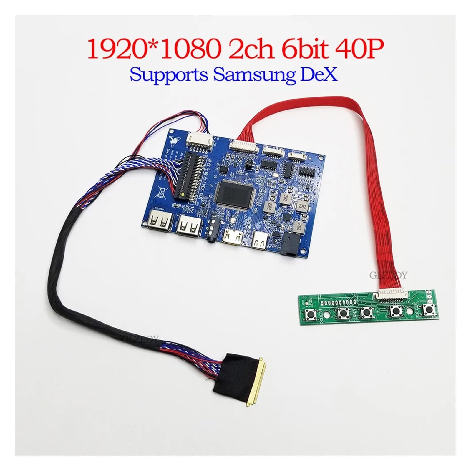 Scheda Controller LCD, Compatibile Con Samsung, Kit Driver EDP N173HGE LP156WF1 | HDMI + USB TYPE-C for display 1920 * 1080 40P da 17,3 pollici compatibile for DeX