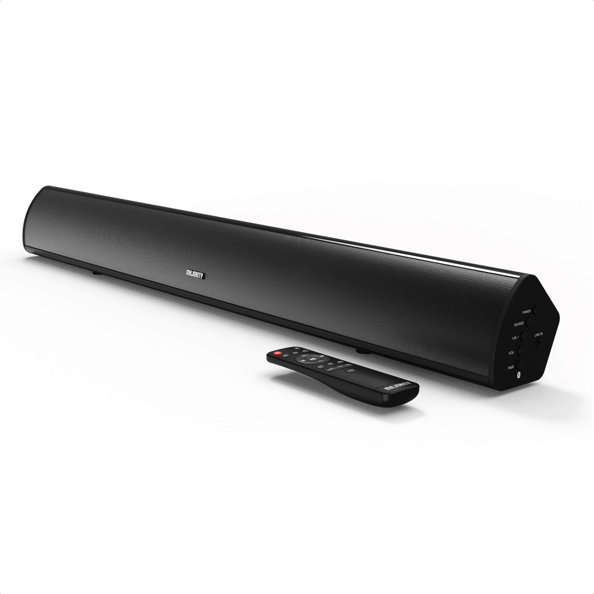 Majority Teton Bluetooth Soundbar for TV | 120 Watts with 2.1 Channel Sound | Built-in Subwoofer wit