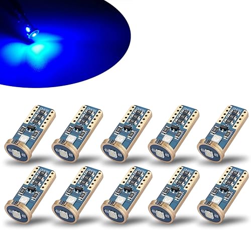 iBrightstar T10 168 194 - Focos LED para interior de coche cúpula o mapa puerta cortesía luces de matrícula xenón blanco