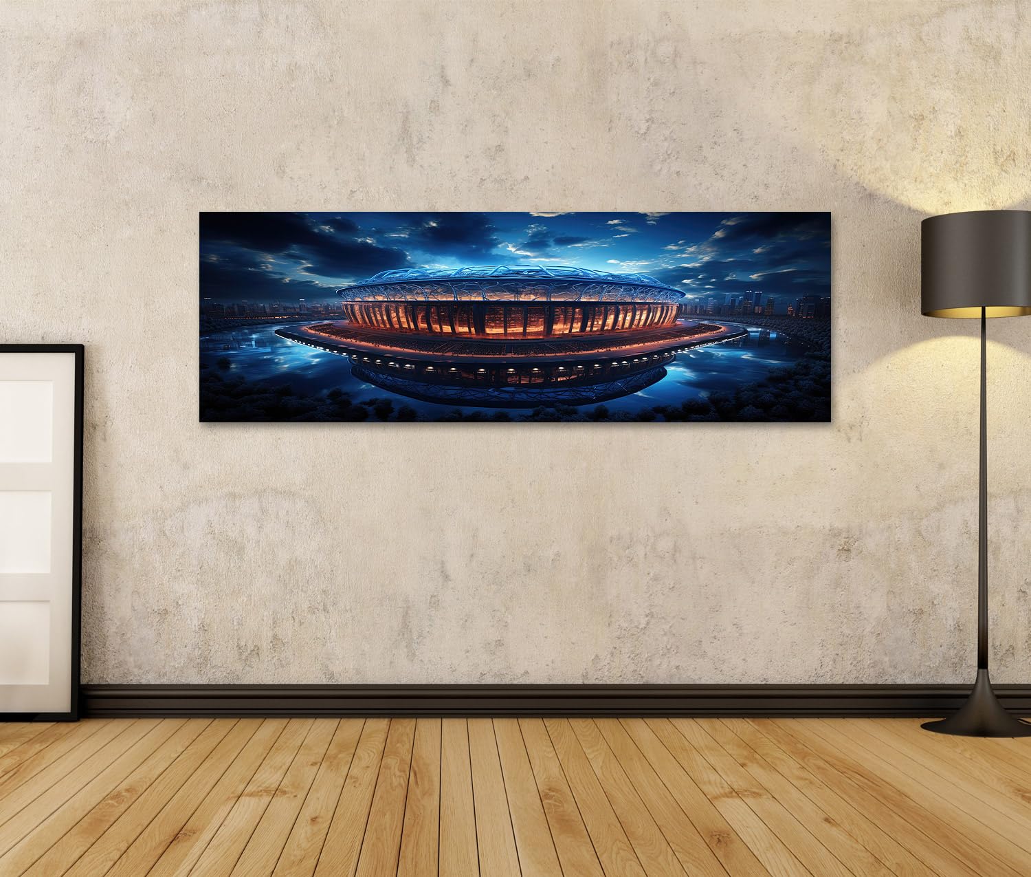 islandburner Stampa su tela calcio stadio fan gioco di campionato squadre giocare persone immagini murali poster