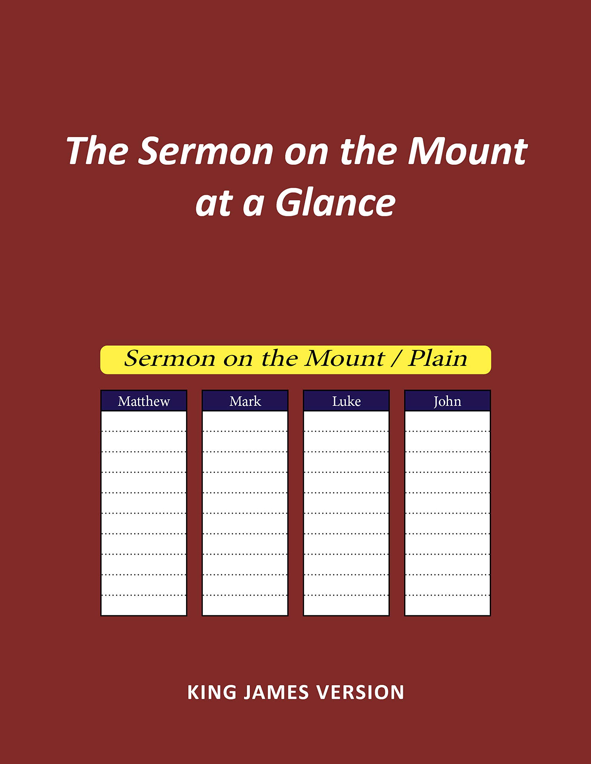 The Sermon on the Mount (Super Large Print Bible)