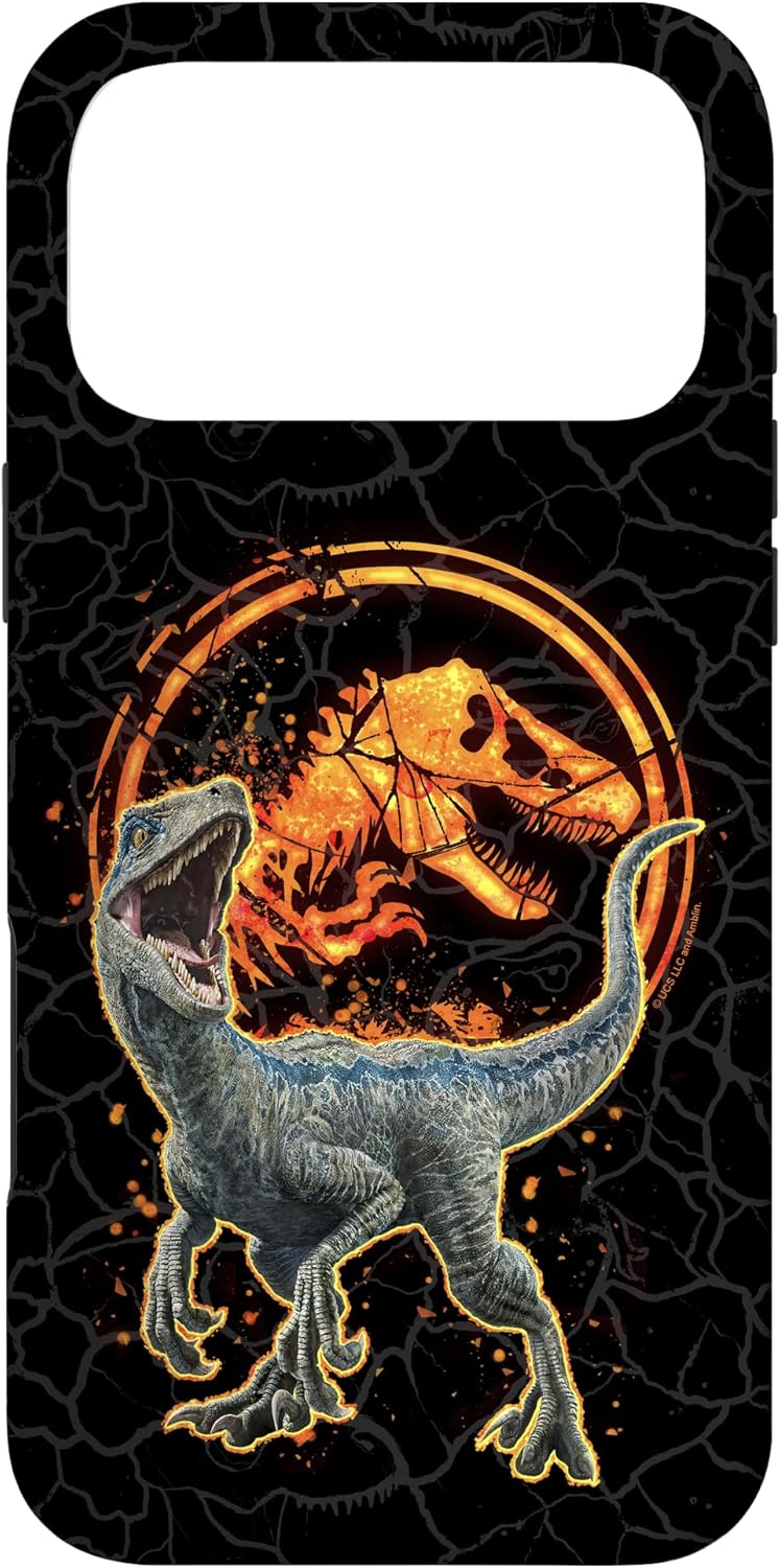 Jurassic World: Fallen Kingdom Blue Fire Logo Case for iPhone 17 Pro Max