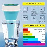 6-in-1 Floating Smart Pool Monitor,Bluetooth Pool Water Meter Tester for EC, Salinity, pH, ORP, Temperature, and Chlorine,Digital Display Water Quality Tester for Pools, Hot Tubs, & Swim Spas - 2