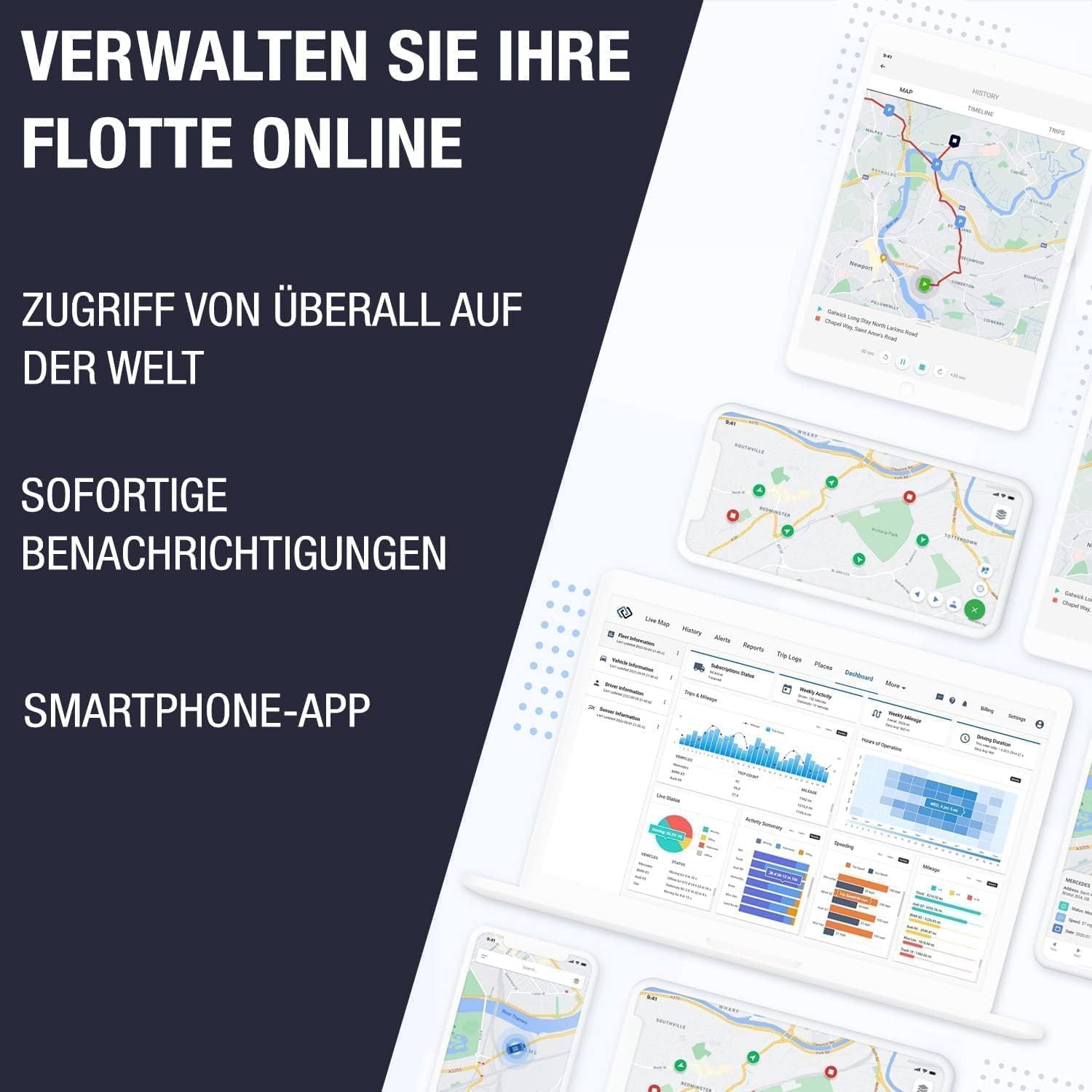 GPSLive DB2-4G GPS Tracker Auto, Motorrad, Wohnmobil, KFZ | Made in EU | Einfache Installation | Livetracking mit App | Keine SIM benötigt | GPS Tracker GPS Sender | Peilsender