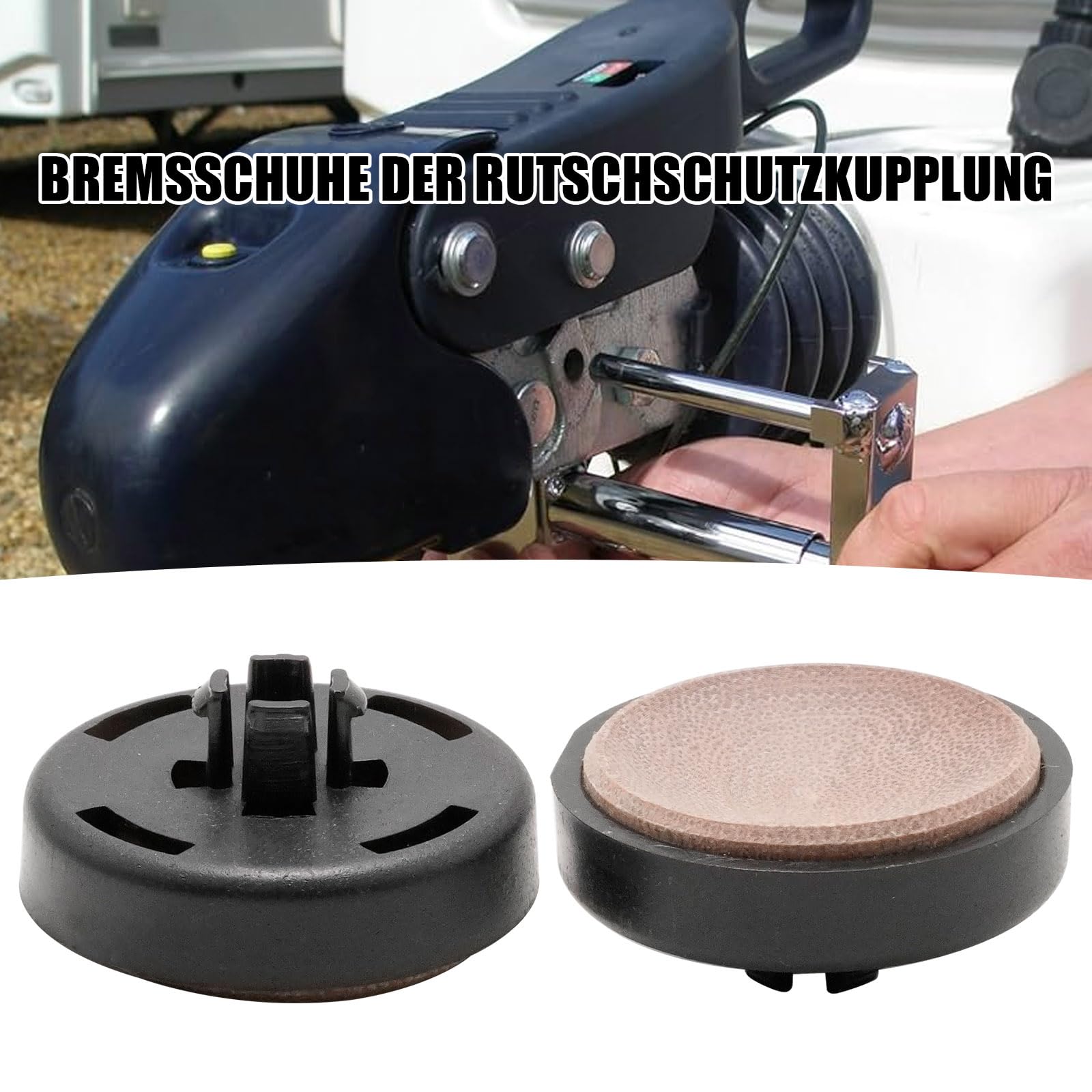 Hoypeyfiy 1860601 2 Stück Bremsbacken für Antischlingerkupplung, Ersatz für Winterhoff WS3000 WS3500 MK2 MK3