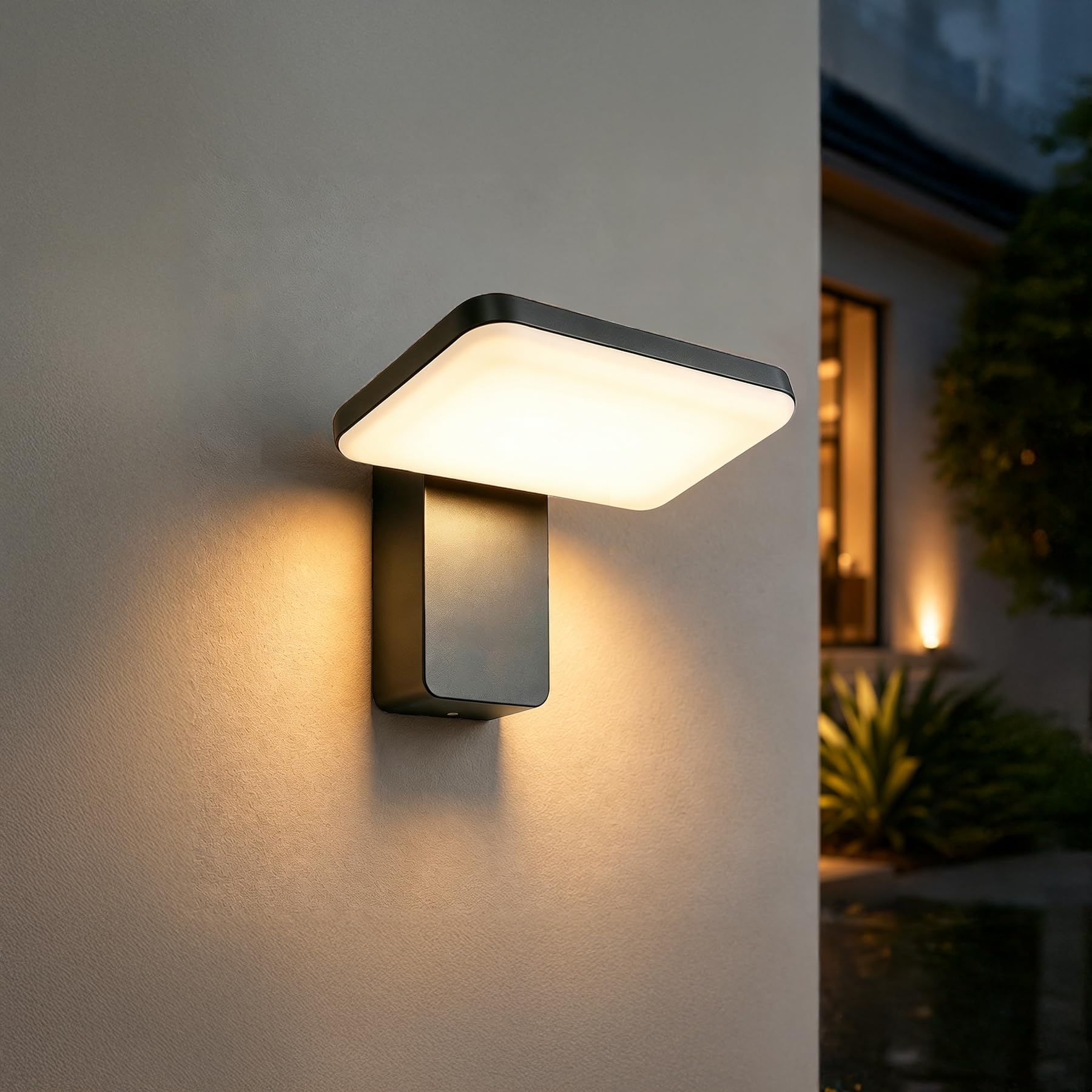 EBION LED Aussenlampe Wand, IP65 Wandleuchte 3000K-6500K, 350° Schwenkbar