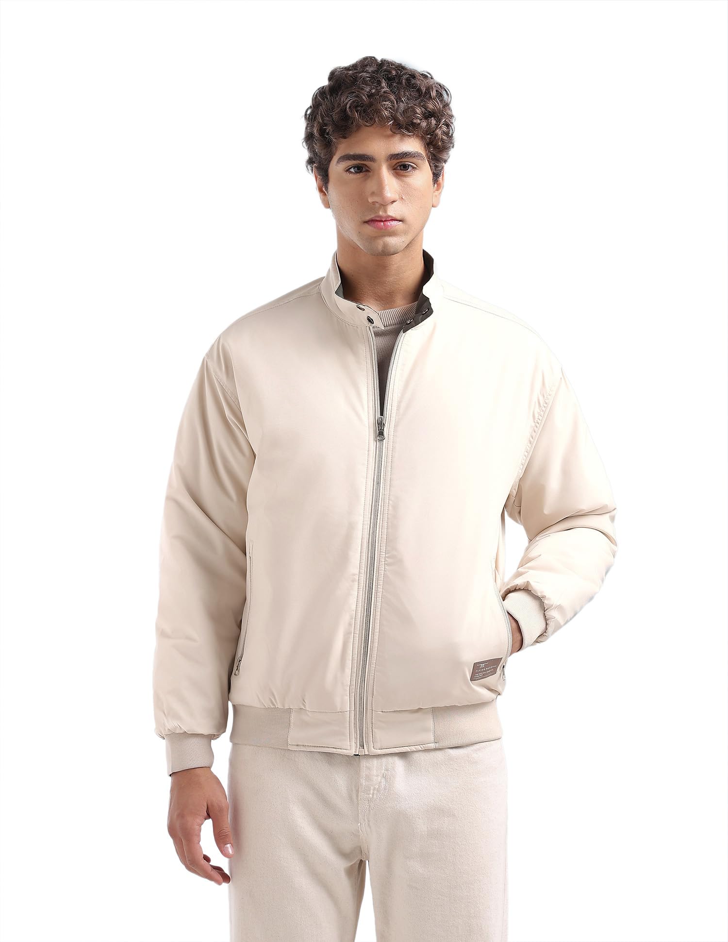 flying machine Solid Reversible Bomber Jacket-picture-41