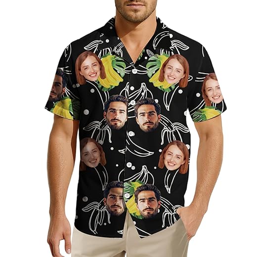 8.) Hawaiian Shirt for Men, Funny Short Sleeve Floral Flamingo Shirts