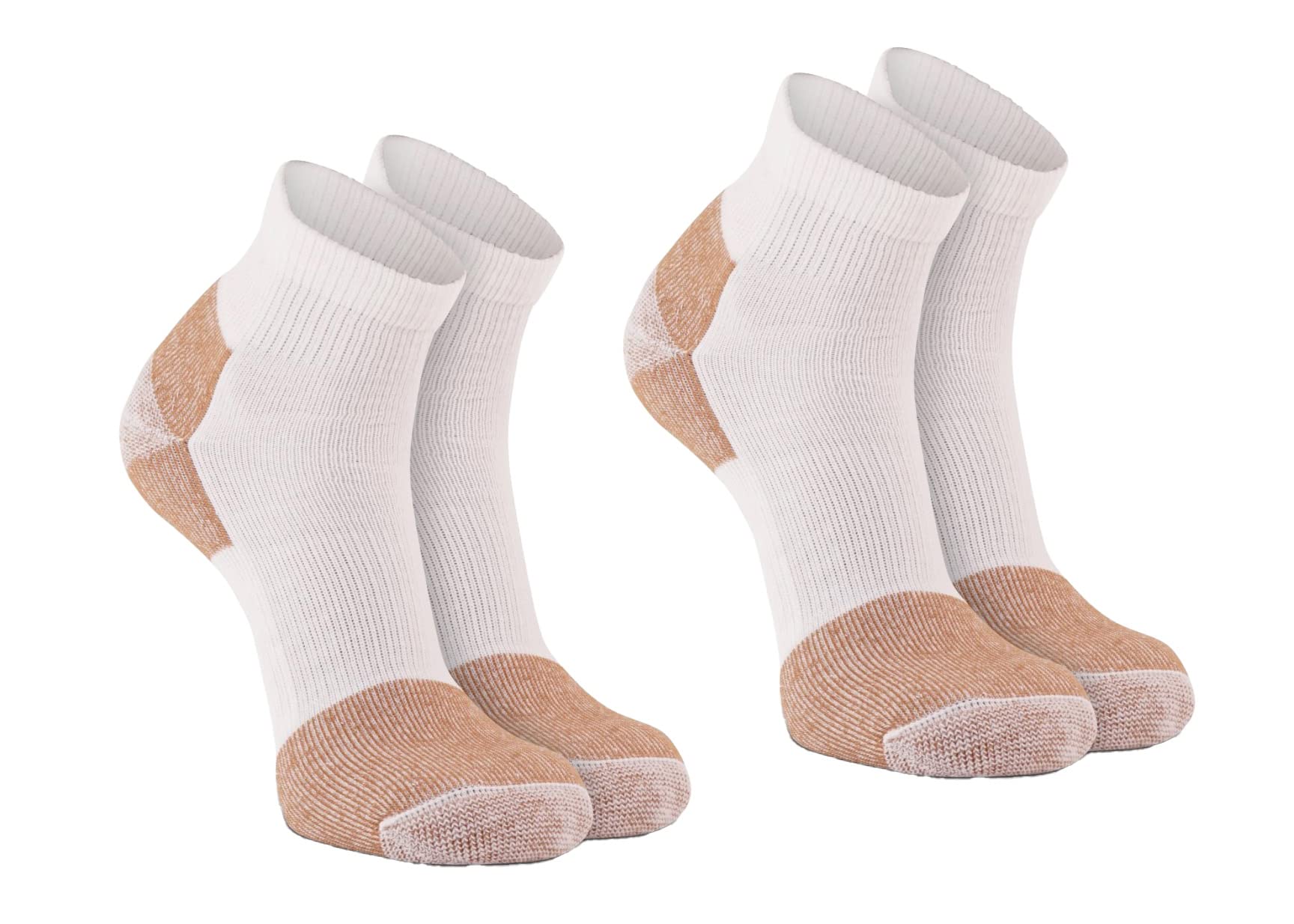 Fox River 123985 Steel-Toe Qtr Crew 2P 6515 Md 01000 White, Medium