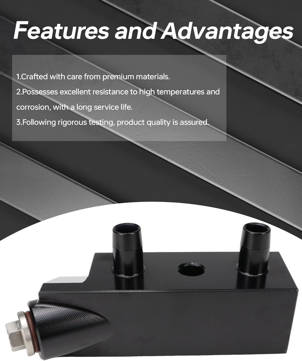 Flecto 125068000 Automatic Transmission Cooler Full Flow Bypass Valve Upgraded Compatible with 2014-2018 Chevy Silverado 1500, Sierra, Tahoe, Yukon & Cadillac Escalade, GM 6L80 Prevents Overheating