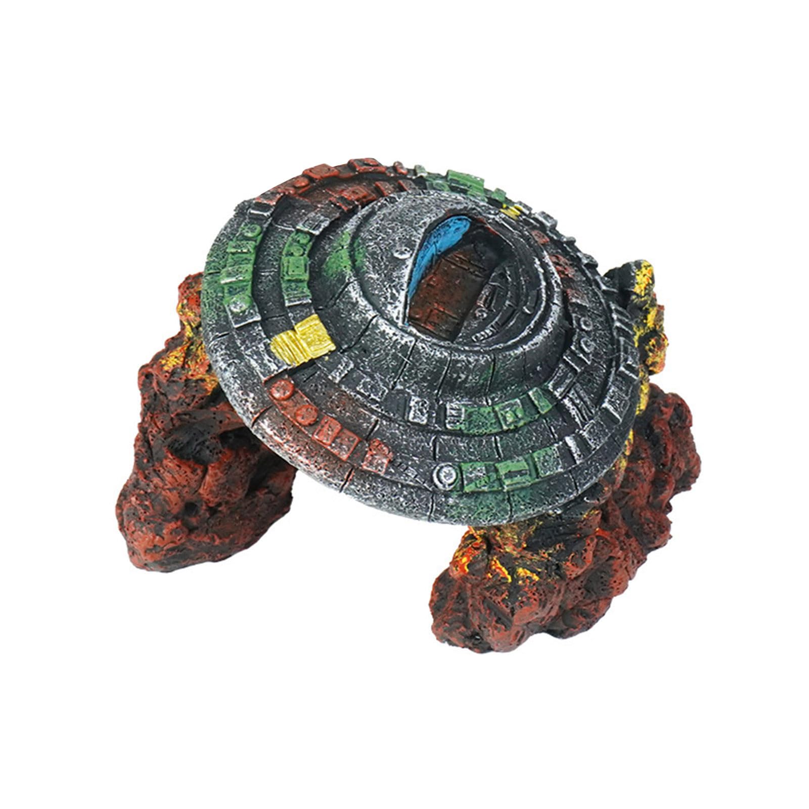 XuQiZZpp Creative Fish Tanks Decoration Resins Sculpture Futuristic Alien For Landscape Enhancement And Stability