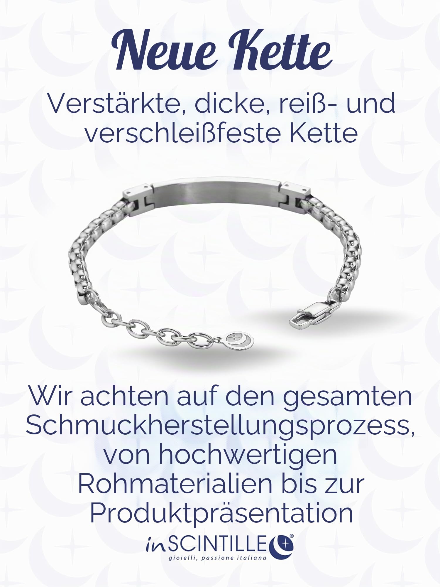 inSCINTILLE Surfer Armband Herren Rostfreier Stahl mit Nautischen Symbolen Verstellbare Anker Länge mit Geschenkbox Enthalten