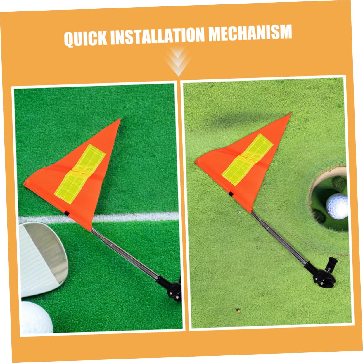 UPKOCH 2piezas Bandera De Seguridad Reflectante para Carritos De Golf Sillas De Ruedas y Bicicletas Bandera Telescópica De Seguridad