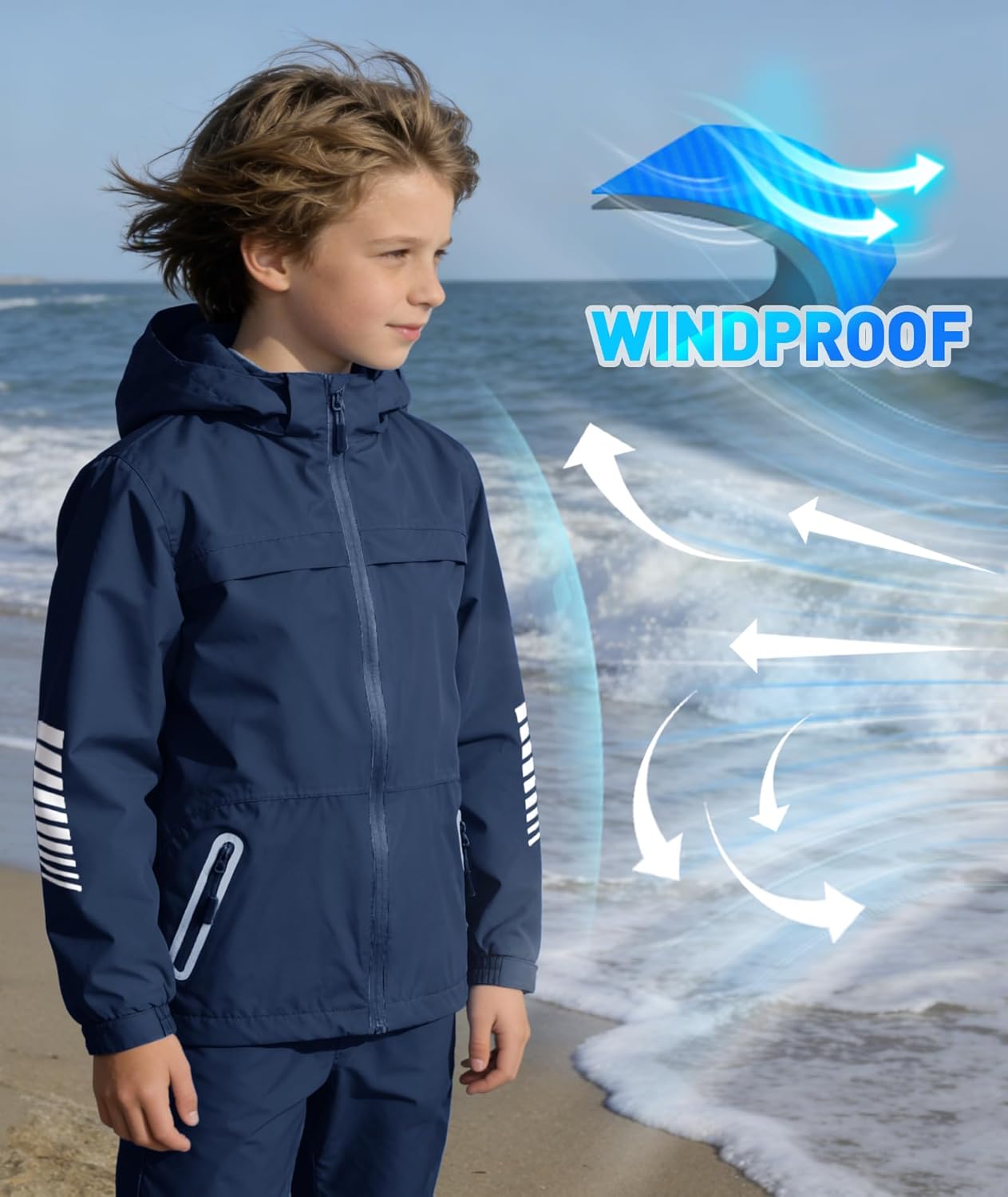 SWISSWELL Kids Rain Suit Boys Girls Waterproof Rain Jacket and Pants for Golf Fishing