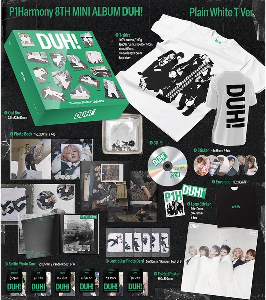 [DUH!] P1HARMONY 8th mini album (PLAIN WHITE T ver.)