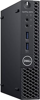 Dell Optiplex 3070 (Latest Model) Micro PC (MFF) Core i3-9100T (3.10Ghz Quad Core) 8GB DDR4 RAM 256GB PCIe M.2 SSD Windows 10 Professional (Renewed)