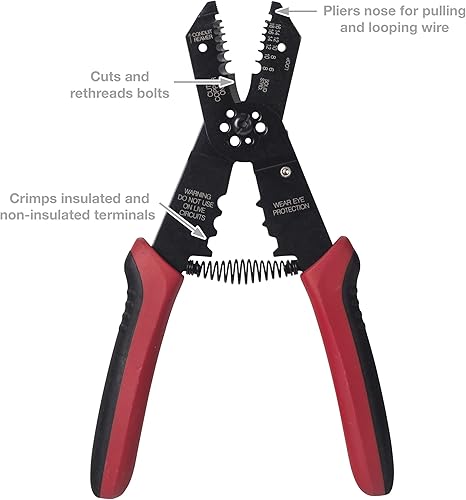 Miniatura 6 de Gardner Bender GS-366 Multi-Herramienta Crimpadora Eléctrica y Pelacables