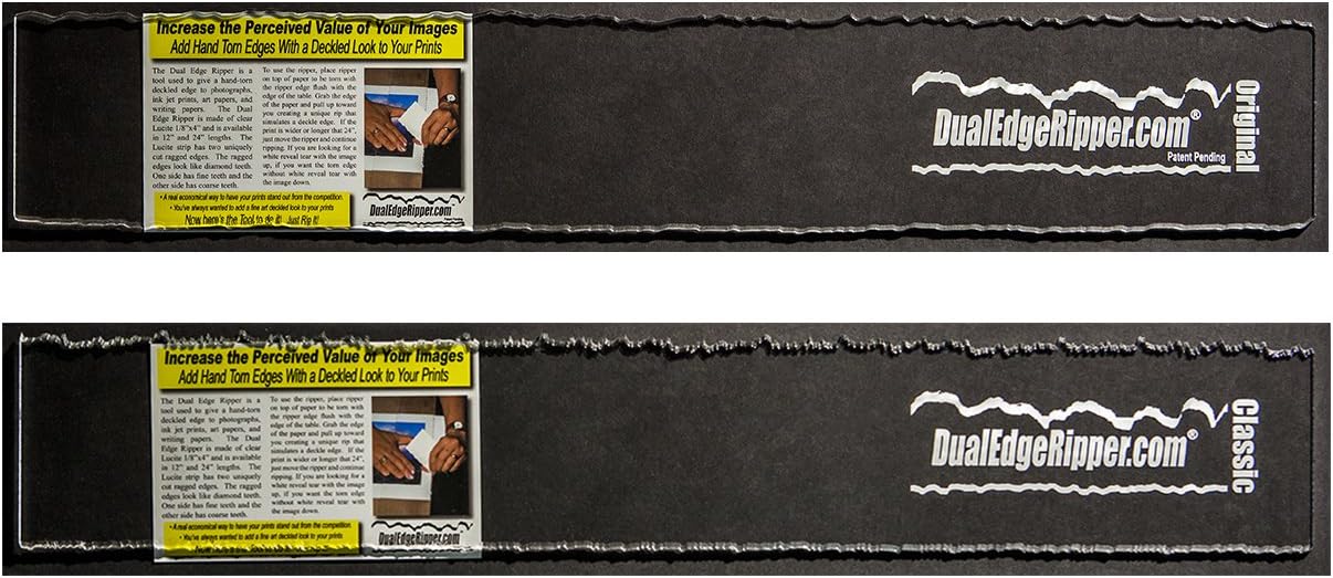 Dual Edge Ripper Original and Classic Bundle Watercolor Paper Deckle Edge Tool 2-24 inch Tools