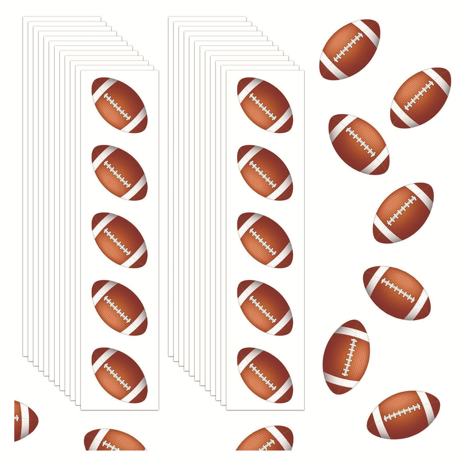 of 120 Decorative Colorful Football Sticker Great for Lover and Athletes Rugbys Themed Party Decoration Football Transfers