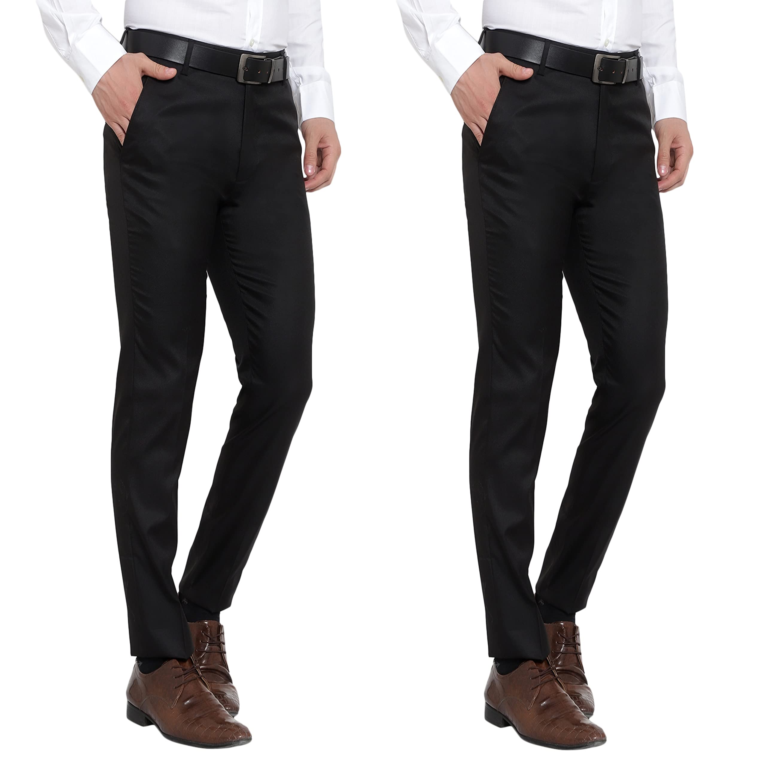 RR Fashion Men's Regular Formal Trouser (Pack of 2)-picture-27