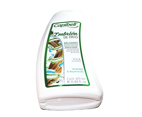 Miniatura 4 de Acondicionador sin sal CAPIBELLLISSIA contiene embrion pato ayuda al crecimento y a prevenir la caida Embrión de Pato sin Sal Acondicionador para el