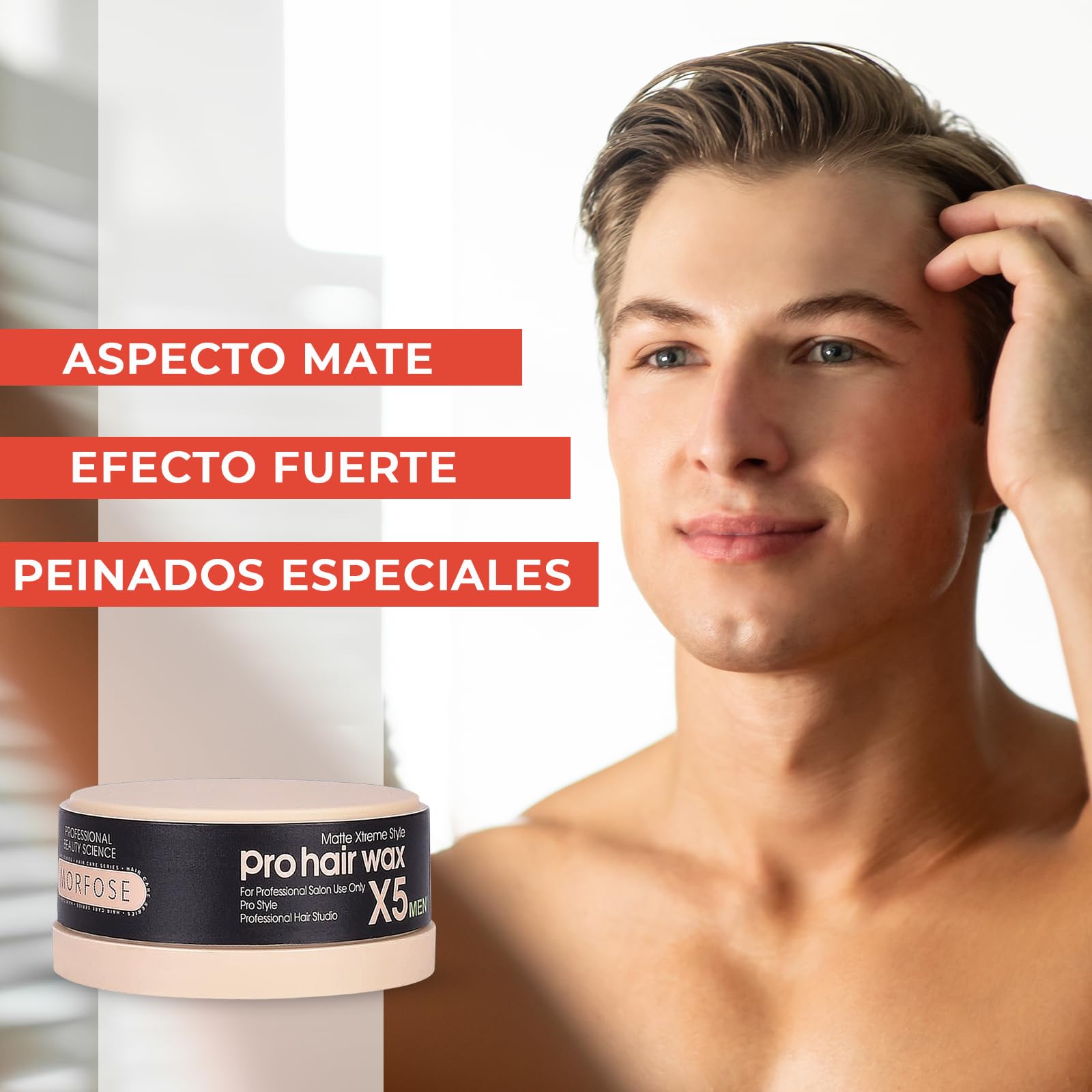 Pro Hair Wax X5 Morfose Professional Men Matte Xtreme Styling Pro Style 150 ml