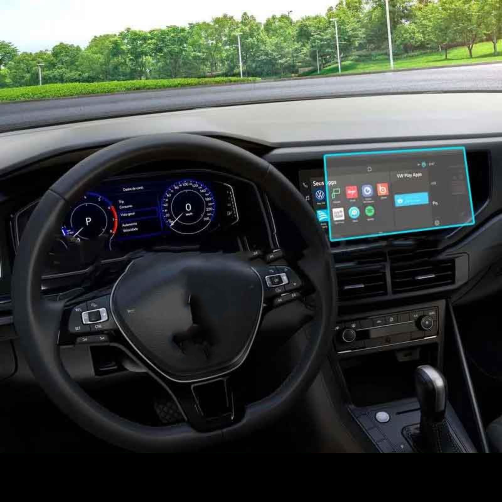 Nawigacja samochodowa Szkło hartowane Ekran LCD Folia ochronna Naklejka Osłona Dla VW, dla Virtus 2022