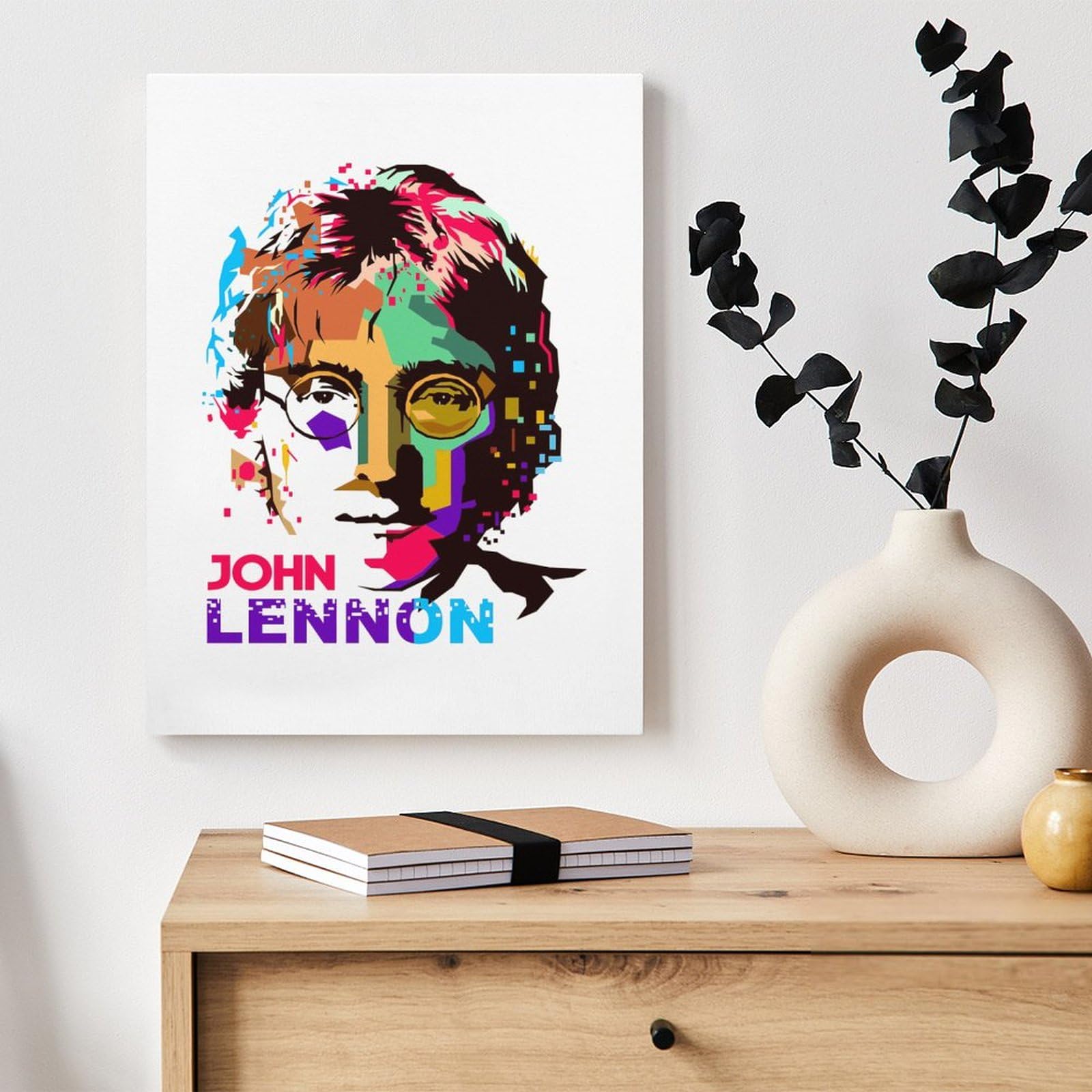 アートポスター ジョン・レノン エキシビジョンポスター Amazon.co.jp: ポスター ジョン・レノン 絵画 写真 アートパネル 背景