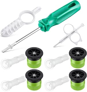 10A Adjustable Sprinkler Nozzle Kit Compatible with RainBird, Green&White