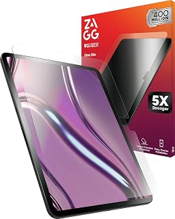ZAGG Glass Elite Screen Protector for iPad 11-inch (A16) & iPad 10.9-inch (10th Gen) - 5X Stronger Tempered Glass, Smudge-Free, Easy Installation, Eco-Friendly with Recycled Glass - Amazon product rated Grade A