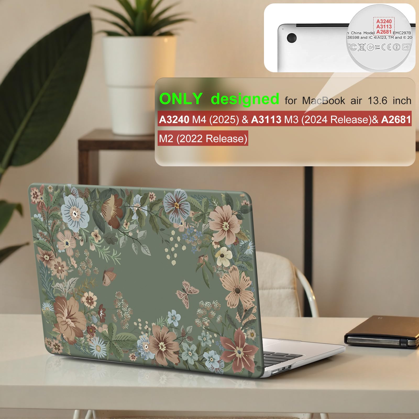 Amazon.co.jp: iLeadon MacBook Air 13.6インチケース 2025 2024-2022