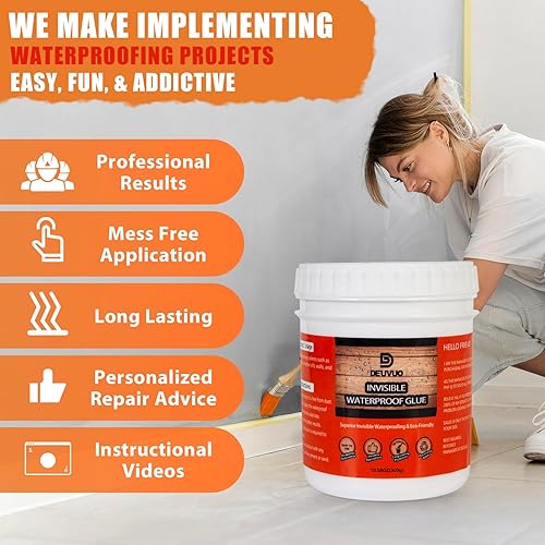 Miniatura 3 de Deuvuo Agente impermeable invisible, pegamento impermeable transparente súper fuerte, revestimiento adhesivo sellador impermeable antifugas para