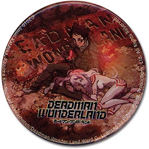Gran entretenimiento oriental Deadman Wonderland Prisión Símbolo Botón, 1.25"