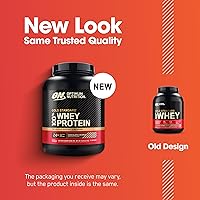 Vista 210 de Optimum Nutrition Gold Standard - Proteína en polvo de 100% suero de leche, sabor rollo de canela, 2 libras (paquete de 1) (el embalaje puede variar)