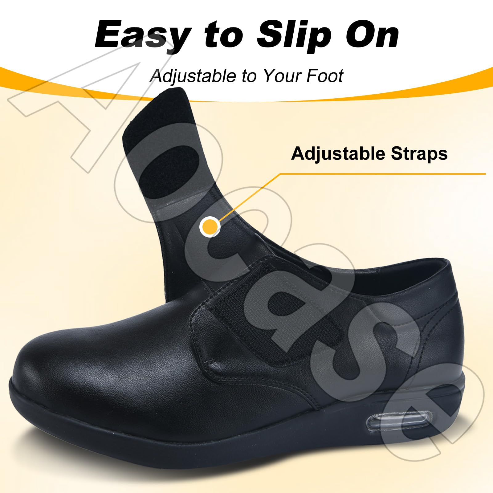 Scarpe Uomo Pianta Larga Scarpe Uomo per Diabetici Scarpe Sportive Ortopedici Slip-on da Donna in Pelle Impermeabile Donna Scarpe Scarpe Ortopediche da Donna