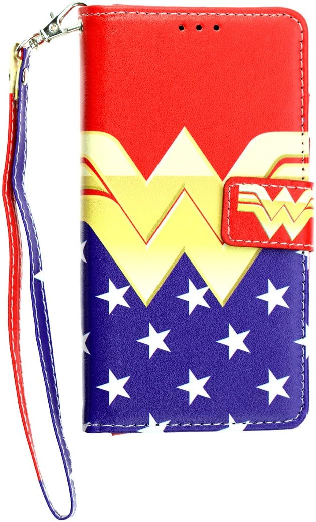 LG G stylo 2 Wallet Case, LG stylo 2 case, LG stylus 2 Case, CASEVEREST Flip Folio PU Leather Book Wallet Case with Kickstand & Wrist Strap for LG G stylo 2 / stylo 2 / stylus 2 Wonder Woman