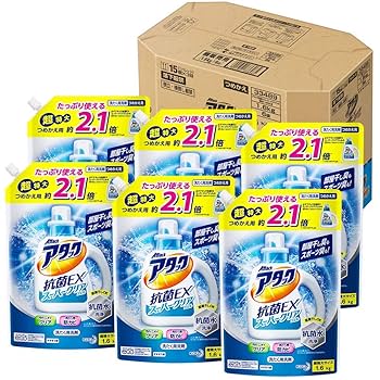 Amazon | 【ケース販売】アタック 抗菌EX スーパークリアジェル