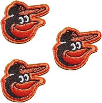 Orioles Patch Iron On Sew On Embroidered Patches for Jacket Shirts Jeans Backpack Sewing Decorating DIY Craft 2.25 * 2.75IN