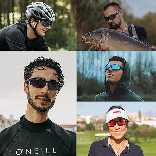 Miniatura 3 de Lentes de sol deportivos polarizados para hombre, 100% protección UV, irrompibles, para pesca, conducción