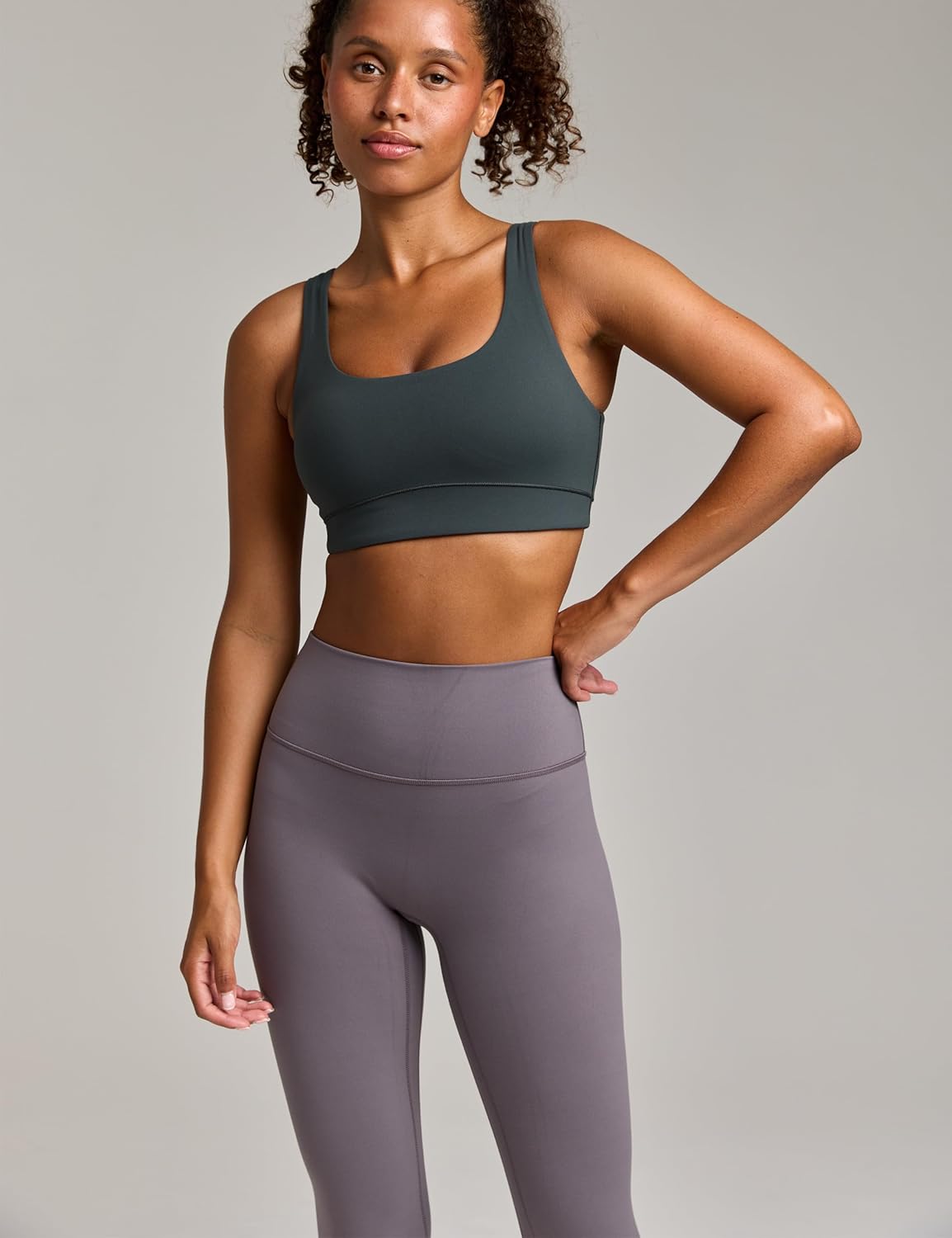 Women's High Waisted No Front Seam Thick Yoga Leggings 25'' Buttery Soft Squat Proof Gym Athletic Workout Pants - Image 4