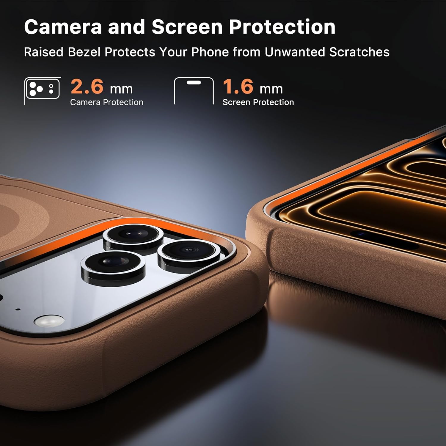 M MYBAT PRO for iPhone 17 Pro Max Case, Magnetic Phone Case for iPhone 17 Pro Max,[Compatible with magsafe],Heavy Duty Protection Rugged Case,Shockproof Cover（No Screen Protector） Brown