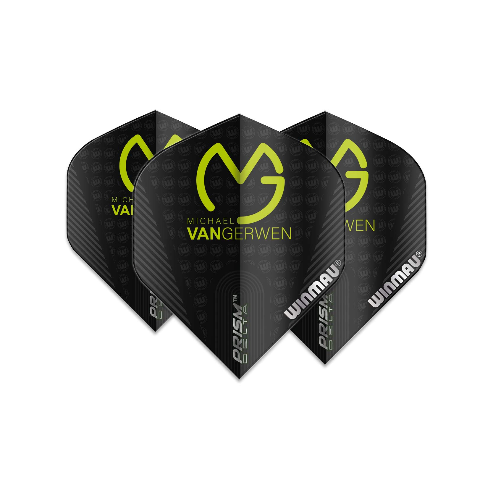 WINMAU MvG Michael Van Gerwen Prism Extra Thick Dart Flights - 1 set per pack (3 flights in total)